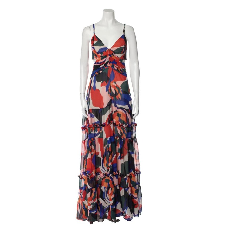 PatBo Protea CUT-OUT Multicolored MAXI DRESS